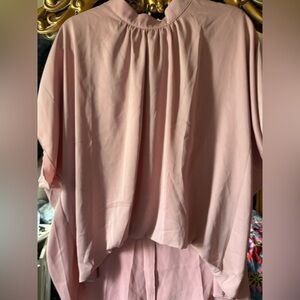 Elegant Pink Women's tie neck  Top